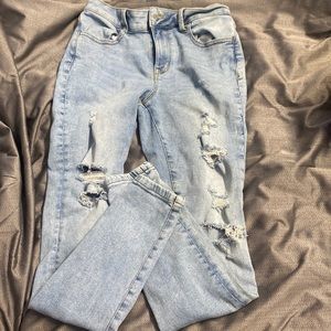 kind of skinny kind of not small jeans